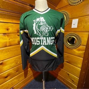CCM Green and Black Mens Mustang Hockey DRISCOLL Jersey  XXL